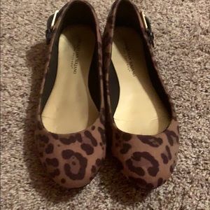 Leopard print flats